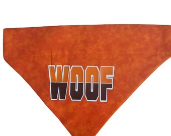 Custom Sport Team Colors Over-the-Collar Dog Bandana - Woof