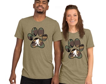 Big Foot Paw Print Pet Parent T-Shirt