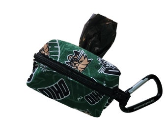 Waste Bag Carrier, Ohio University Potty Roll Holder, Portable Poppie Bag Dispenser, Dog Walker Gift, Outdoor Dog Accessory