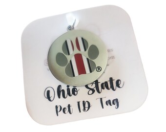 Ohio State Paw Print Collar Charm