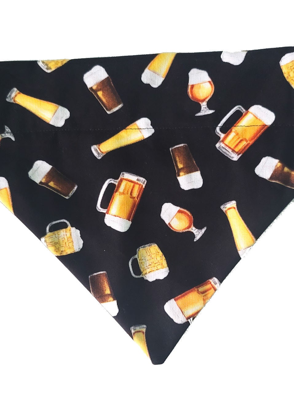 Craft Beer Over the Collar Dog Bandana That Slips Onto an Existing Collar Size Large 