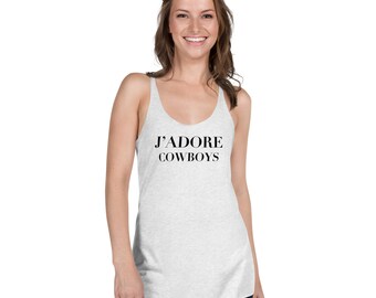 J’Adore Cowboys Women's Racerback Tank - Kendall Jenner