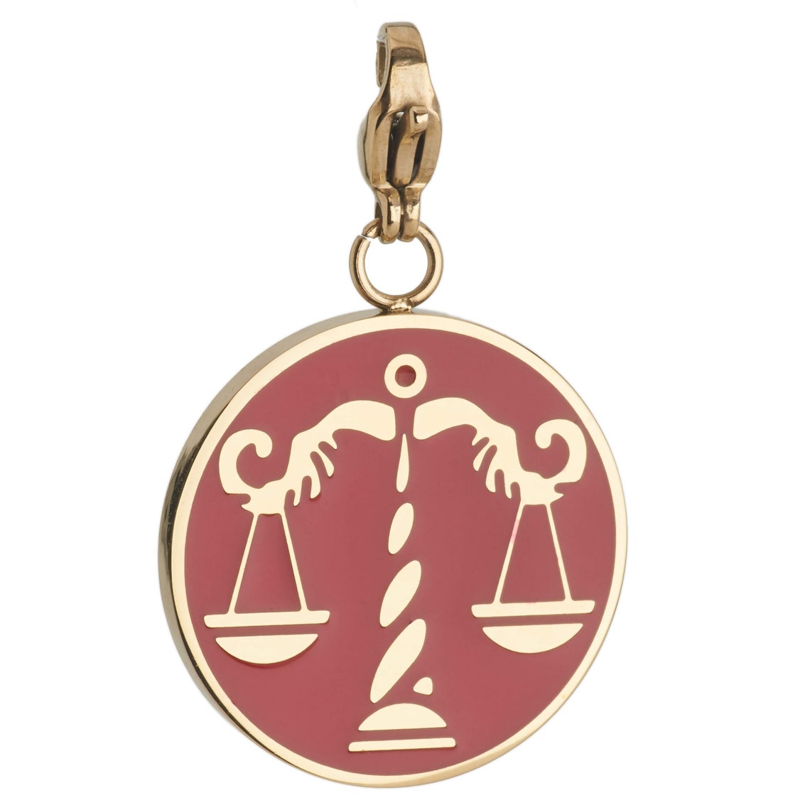 Libra Gold Coin Medallion for Necklace Zodiac Jewelry FREE - Etsy