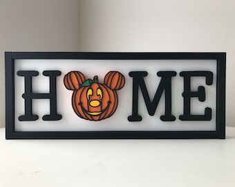 Interchangeable Mouse Head Home Sign: Seasonal Decor