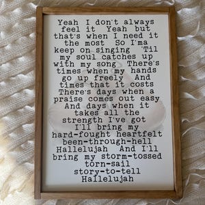 Hard Fought Hallelujah lyrics