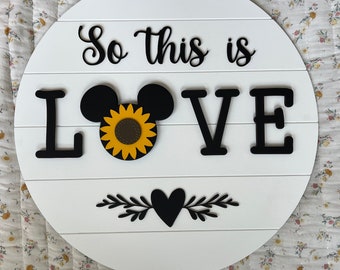 So this is love interchangeable love sign. Anniversary gift wedding gift