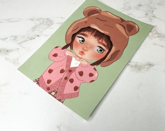 Blythe Doll Art Print Illustration