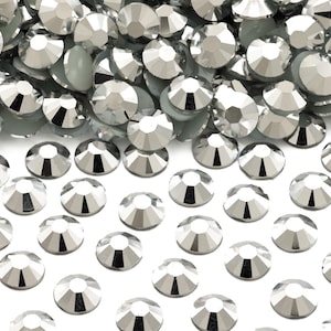 Silver Flatback Jelly Resin Rhinestones for Embellishments and Nail Art 2-6mm
