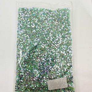 CLEARANCE Light Green AB Flatback Acrylic Resin Rhinestones for Embellishments and Nail Art 2mm Bulk Bag 20,000 Pieces