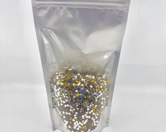 CLEARANCE Off Color Citrine Yellow Flatback Resin Rhinestones for Embellishments and Nail Art 5mm Bulk Bag 20,000 Pieces