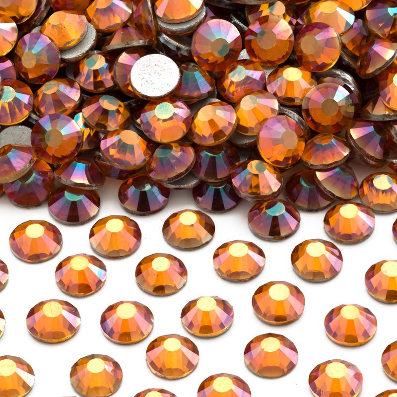 Orange Rhinestone - Etsy