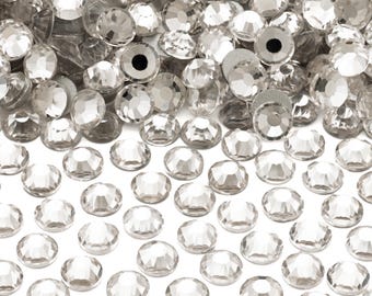Crystal Non-Hotfix Flatback Glass Rhinestones for Embellishments 1.4-12mm | SS3-SS60 | Mixed Sizes