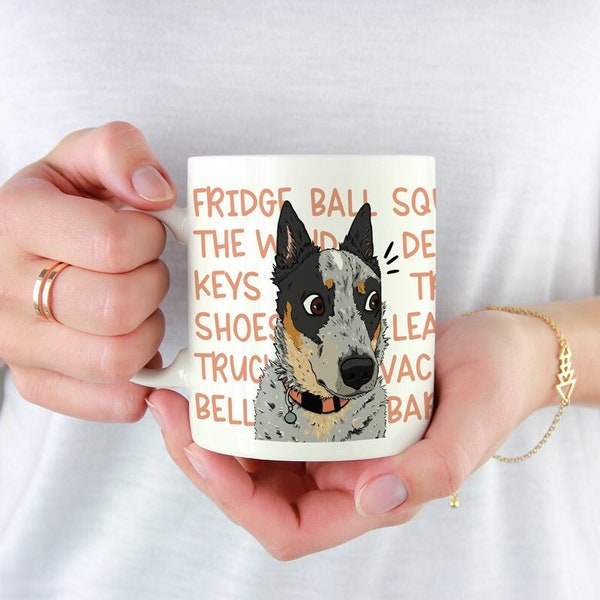 Blue Heeler "Cattle Dog Mind" Ceramic Mug