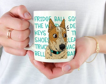 Red Heeler "Cattle Dog Mind" Ceramic Mug
