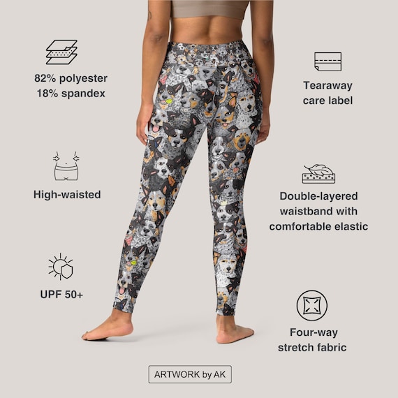 Blue Heeler Print Leggings Dog Print Yoga Leggings Dog Mom Leggings Cattle Dog Mom Gift Etsy Canada