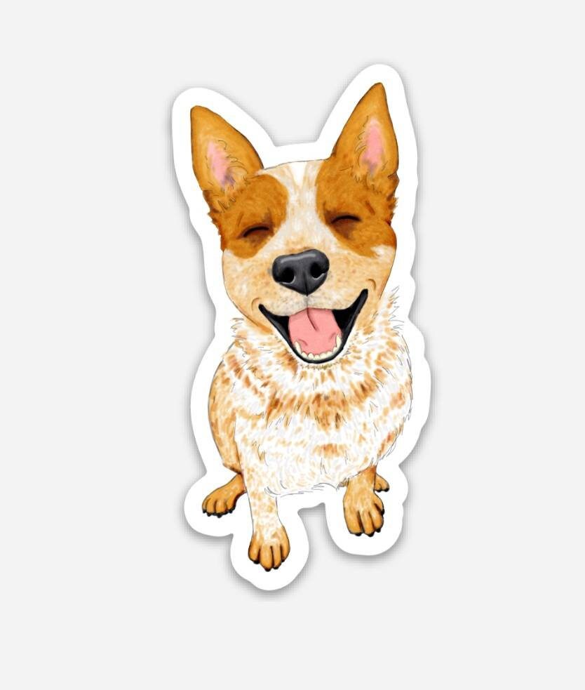 Weatherproof Cattle Dogs Red Heeler 3 Inch Vinyl Decal Etsy Weatherproof Cattle Dogs Red Heeler 3 Inch Vinyl Decal Etsy