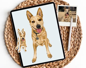 Set of 10 Portrait Stickers (Custom Order Add-On)