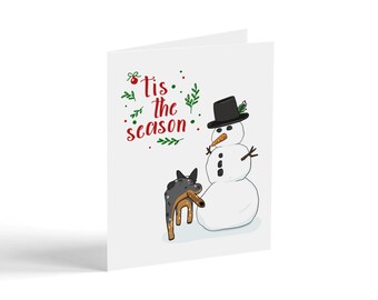 Blue Heeler Christmas Card, Dog Themed Christmas Card, Christmas Card Set, Funny Christmas Cards, Tis The Season