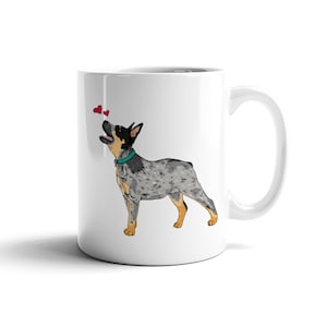 Blue Heeler, Ceramic Mug, &quot;Look of Love&quot;