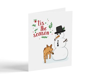Red Heeler Christmas Card, Dog Themed Christmas Card, Christmas Card Set, Funny Christmas Cards, Tis The Season