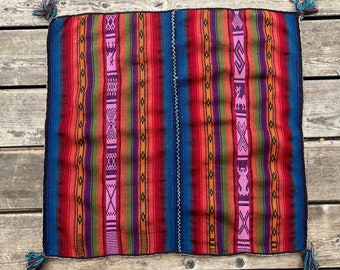 Andean Altar Cloth, natural dyes, alpaca wool
