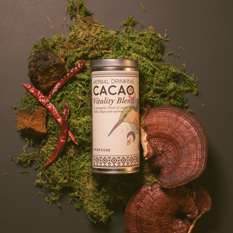 Herbal Drinking Cacao, Vitality Blend Drinking Chocolate. Transform Your Well-Being. image 3