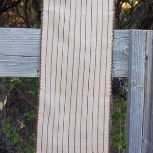 Baby Alpaca Scarf Striped Beige Hand knit scarf from the Peruvian Andes image 3