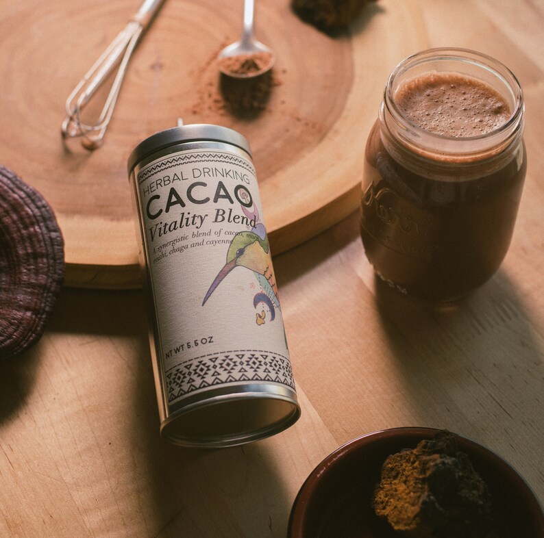 Herbal Drinking Cacao, Vitality Blend Drinking Chocolate. Transform Your Well-Being. image 2