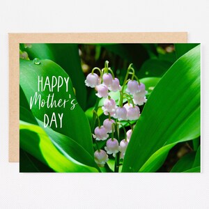 Lily of the Valley, Mother's Day Card, Printable Card, Instant Download, 5x7
