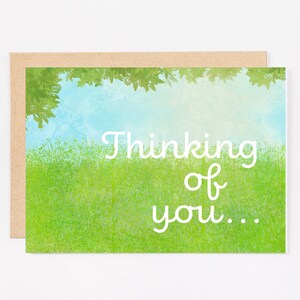 Printable Thinking of You Card, Digital Card, Greeting Card