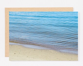 Simple Beach Greetings Card, Beach, Sea, Ocean, 5x7, Instant Download, 7x10, 8.5x11