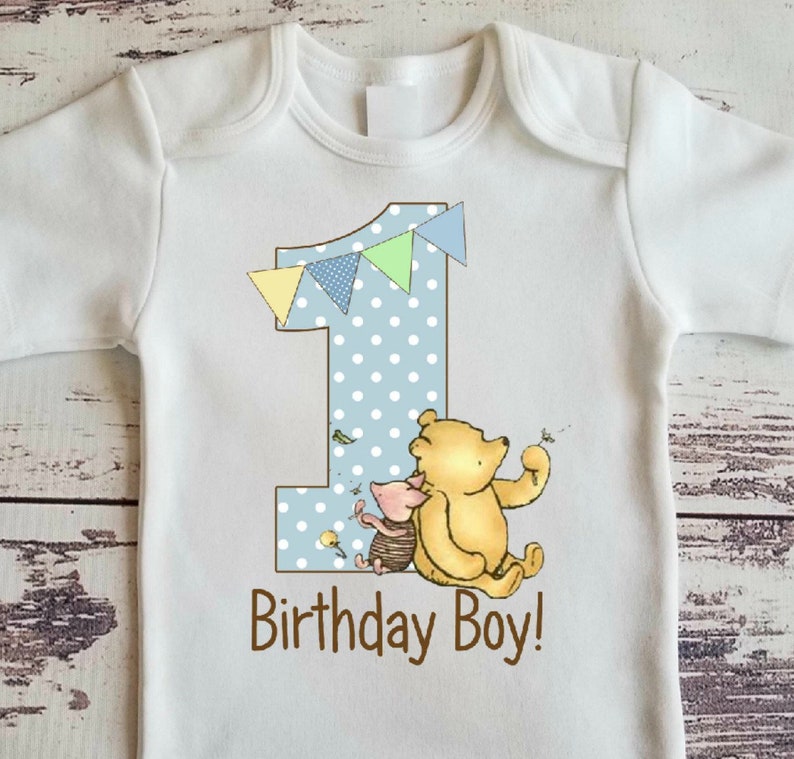 winnie the pooh 1st birthday boy outfit