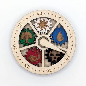 Magic The Gathering Life Counters with moving gears - MTG - Commander - EDH - HP Tracker - Health Tracker
