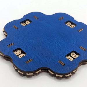 4 Player Wood Counter - Board Games, Commander, MTG, Table Top Games, TCG Games, RPGs, Score Counter, Points Tracker - Custom Colour