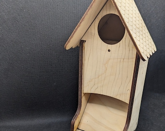 Wingspan Folding Dice Tower with magnetic close - Bird House Dice Tower - Wood