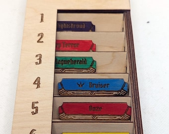 Gloomhaven Initiative Tracking Board - Frosthaven - Jaws of the Lion - Wood - Custom Board Game Piece