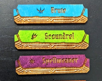 Initiative Tokens for Gloomhaven and Jaws of the Lion classes in Frosthaven | Personalized | Custom