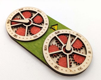 Battletech Heat Dials - Mech Warrior - War Game - Table Top - Wood - Custom Board Game Piece - Custom Color