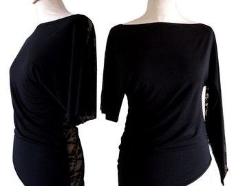 Top black asymmetric Eva