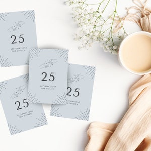 Flitskaarten voor affirmaties voor vrouwen ** Digitale download **