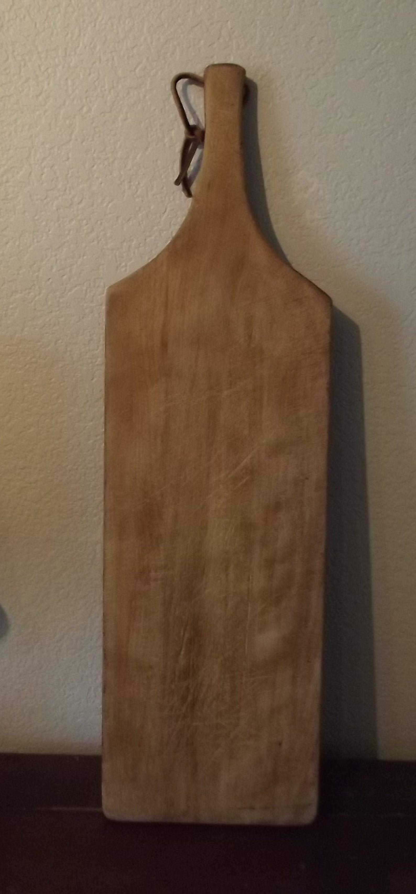 Vintage Long Bread Board Cutting Board One Side Painted ...