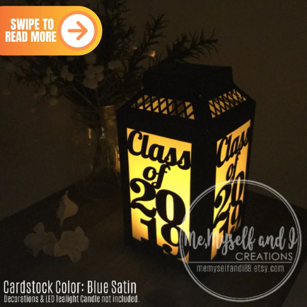 Graduation Centerpiece, Class of 2024 Centerpiece, Graduation Party, 2024 Graduation Decorations, Paper Lantern, Table Centerpiece for party