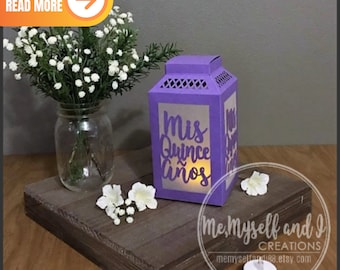 Mis Quince Anos Paper Luminary Centerpiece