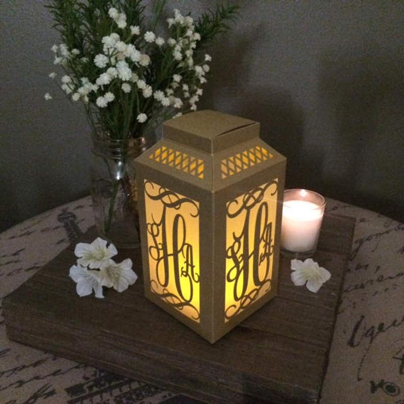 Table Luminaries / Laser Cut / Wedding Centerpiece / Paper Lantern / Table Numbers / Rustic Wedding / Rehearsal Dinner Decoration image 5