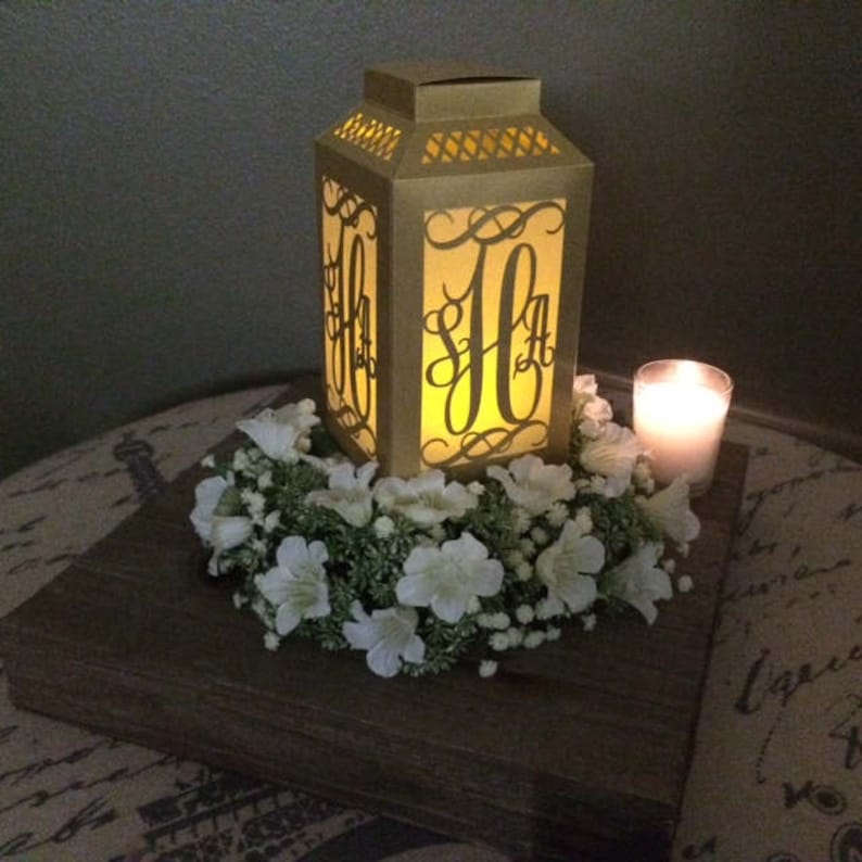 Table Luminaries / Laser Cut / Wedding Centerpiece / Paper Lantern / Table Numbers / Rustic Wedding / Rehearsal Dinner Decoration image 6