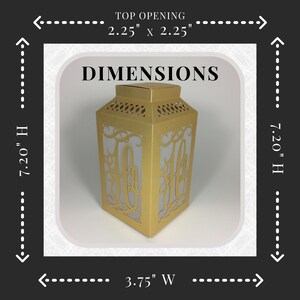 Table Luminaries / Laser Cut / Wedding Centerpiece / Paper Lantern / Table Numbers / Rustic Wedding / Rehearsal Dinner Decoration image 7