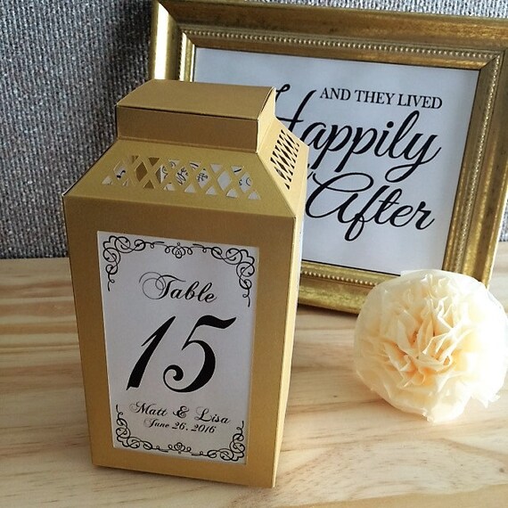 Table Numbers Wedding Centerpiece Paper Lanterns Etsy