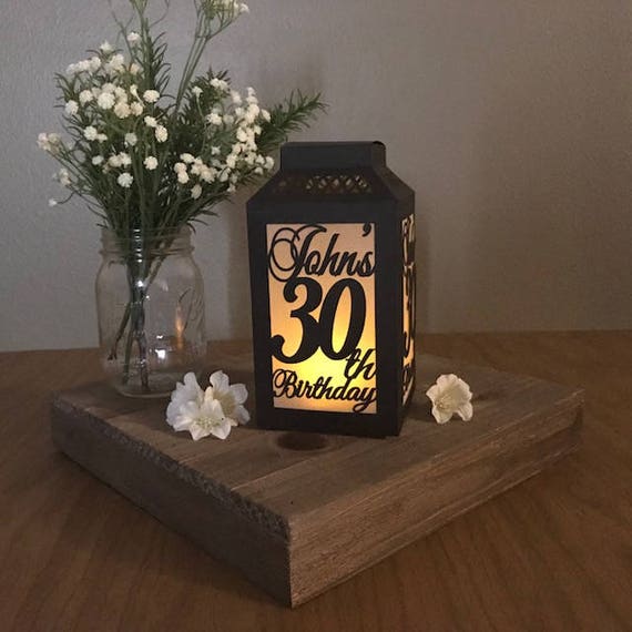 Custom 30th  Birthday  Centerpiece 30th  Birthday  Table  Etsy