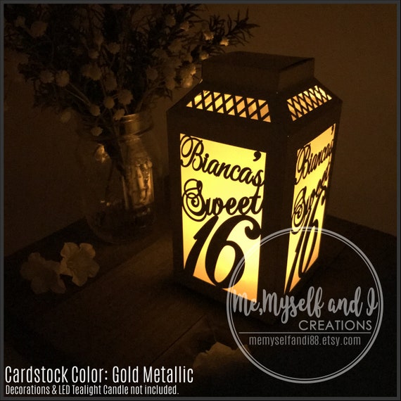 Sweet Sixteen Decorations Luminaries Personalized Birthday Etsy