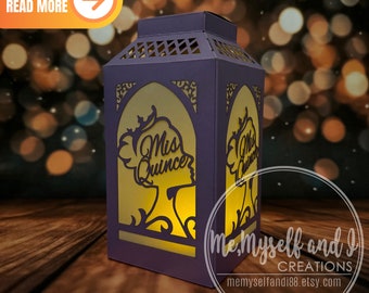 Quinceanera Luminaries Centerpiece, Mis Quince Anos Lantern (Assembly Required)